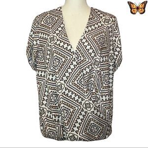 Dynamite Blouse With Mosaic Design Size Medium